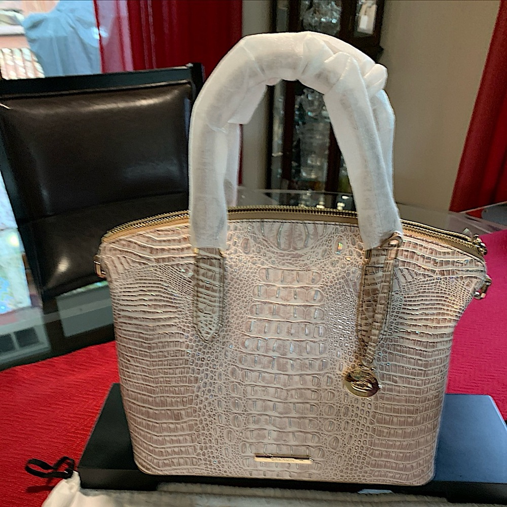 Brahmin Duxbury Melbourne Satchel in Birch